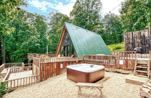 The Black Aframe - HOT TUB and Mountain Views - Foto 3