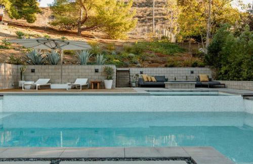 Eichler Mid Century Modern Designer Pool/Jacuzzi - Foto 13