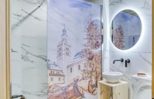 Charmant appartement 2 chambres avec cheminée et parking à Megève - FR-1-453-254 - Foto 6