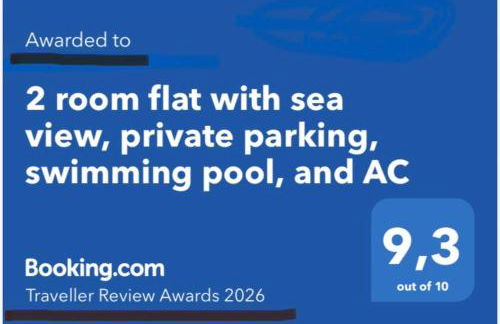 Sea View Apartment - Private Parking, Swimming Pool, Air Conditioning - Foto 3