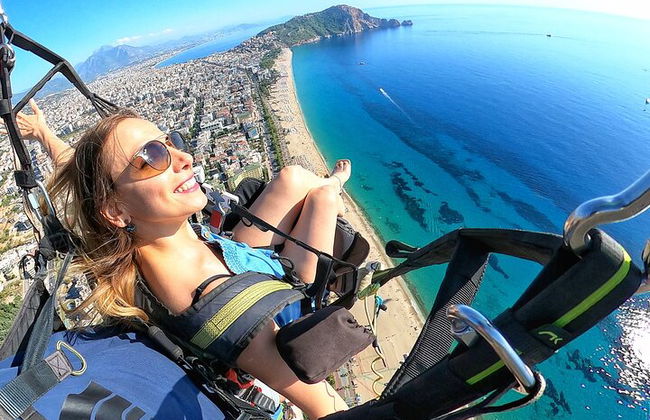 Parapendio in tandem ad Alanya con piloti con licenza professionale - Foto 16