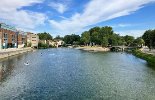 Le Quai 2, ancien Moulin au Bord de la Charente - Charme et Sérénité à Jarnac - Foto 17