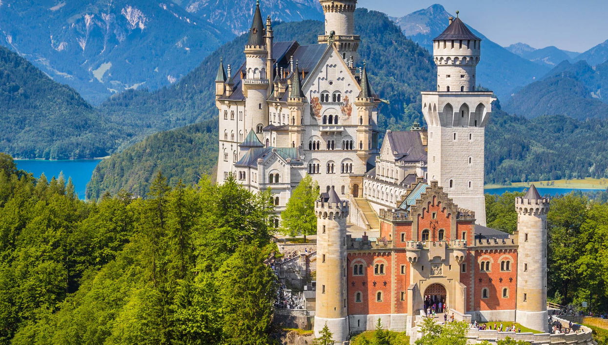 Excursão de trem ao castelo de Neuschwanstein