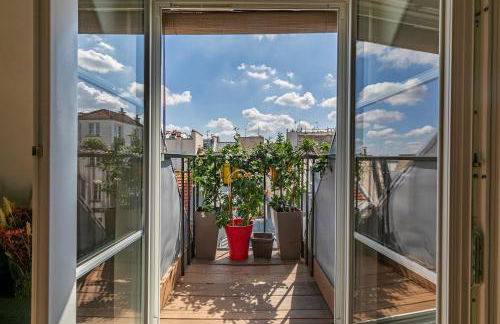 Paris Centre Dernier Étage Vue Ascenseur - Foto 7