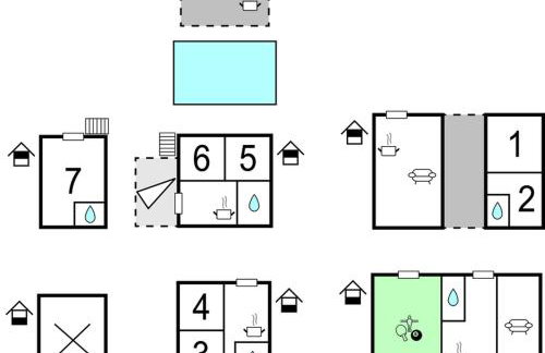 Seven-Bedroom Holiday Home In Dicmo - Photo 61