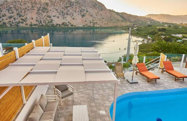 Stunning Lake Kournas Retreat 2 New Private Pool - Foto 14