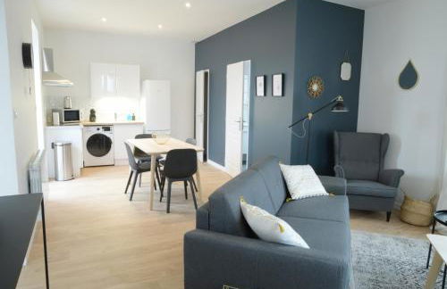 T2 de 55m2 avec toit terrasse, hyper centre, wifi, draps, savons et serviettes fournis - Foto 1