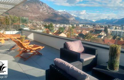 Panoramique 180 lac et montagne et Nid Secret spa romantique - Foto 6