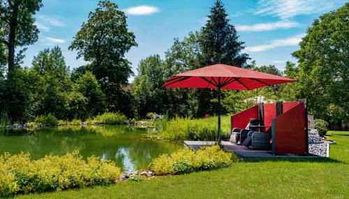 Romantic Wooden Lodge,Sauna,Schwimmteich,alleinstehend,absolut ruhig - Foto 5, Garden view