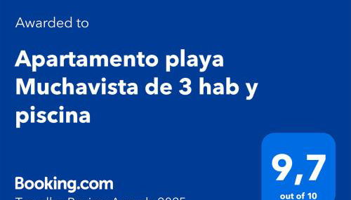 Apartamento playa Muchavista de 3 hab y piscina - Foto 4