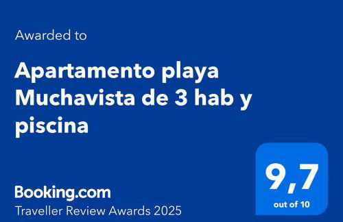 Apartamento playa Muchavista de 3 hab y piscina - Foto 4