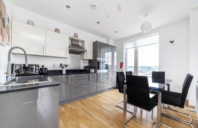 Modern 1bed with Panoramic View London - Foto 11