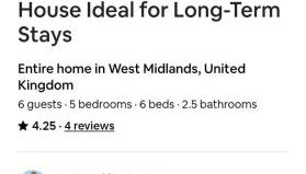 BrumStay UK® 5-Bed House Ideal for Long-Term Stays - Foto 3