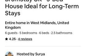 BrumStay UK® 5-Bed House Ideal for Long-Term Stays - Foto 3