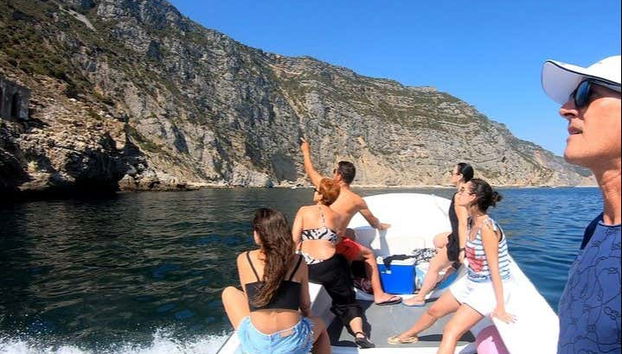 Disfrutando del paseo en barco