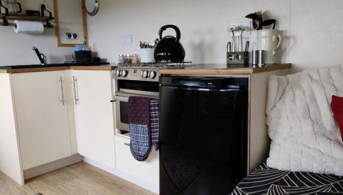 Cosy Off Grid Shepherds Hut with Wood Fired Hot Tub - Foto 4