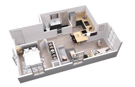 Magnifique, T2 Bis spacieux & calme, Neuf, Parking - Foto 15