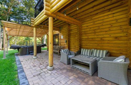 Log House Chalet, Volleyball field, Sauna, Hot Tub - Foto 47