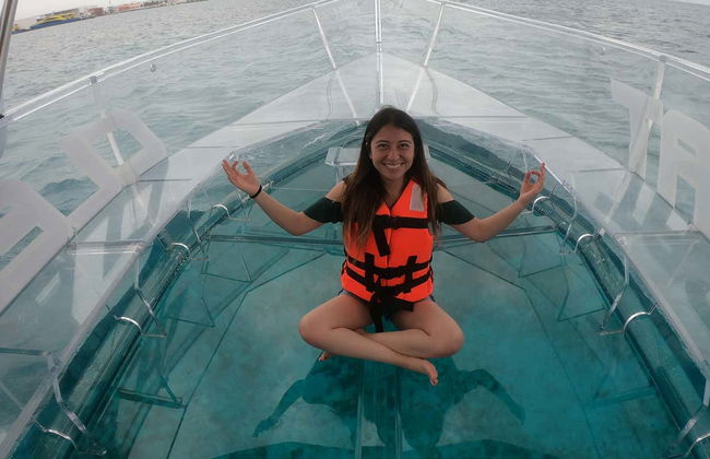 Electric Scooter + Transparent Boat Tour + Beach Club Ticket - Photo 4