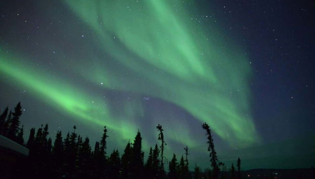 Osservando le luci dell'aurora