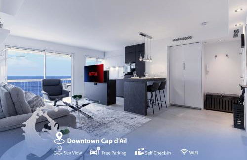Luxury Top Floor Sea View Downtown Cap d'Ail - Foto 3