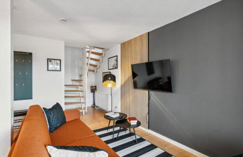 maremar - Design-Maisonette am Holzmarkt - Luxus Boxspringbetten - Arbeitsplatz - Loggia - Foto 6