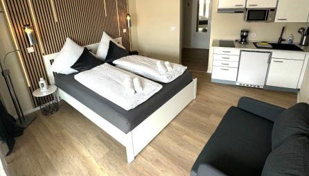 Traumhafte Ferienwohnung - direkter Meerblick - 50m zum Strand in Cuxhaven Duhnen in 1A Lage im Haus Seehütte - Foto 3, towels, minibar