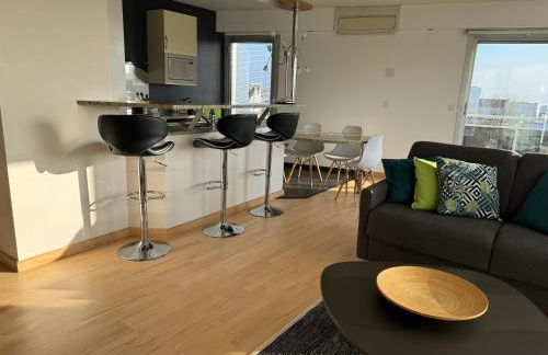 Appt 4 pers, centre-ville tout à pieds, plage 300m, aperçu mer, très calme parking privé, possibilité garage et location vélos électriques - Foto 17