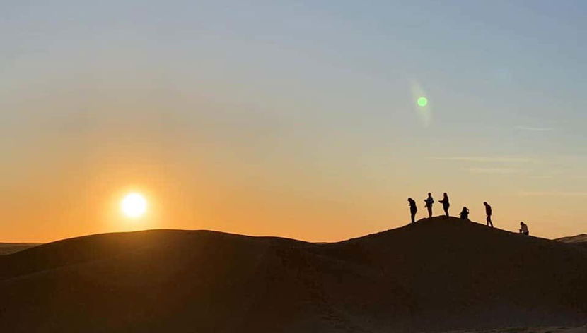 Tramonto nel deserto