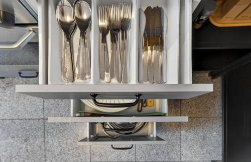 Großzügiges Industrie Design Apartment für bis zu 6 Personen, Nähe Messe und DUS, verkehrsgünstig - Familien, Gruppen und Firmen - Foto 28