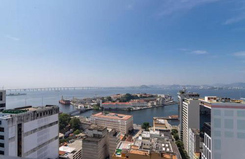 Skylux Studio novo e confortável no centro perto Metrô e Museu do Amanhã - Foto 41
