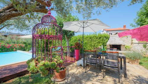Villa Rossa with jacuzzi and pool in Porec - Foto 3, Garden, sunbed, Garden view