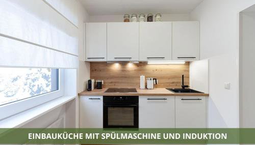 Die Fichtelsuite 1-6 Pers Ferienwohnung nahe Ochsenkopf Süd 800m in Fleckl - Foto 4, stove, dishwasher