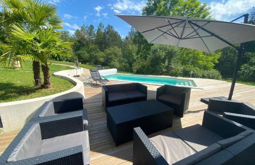 Maison de vacances contemporaine, plein Périgord pourpre - Foto 14