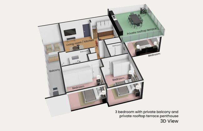 Sanders Elgio - Neat 3-bdr Apt With Rooftop - Foto 22