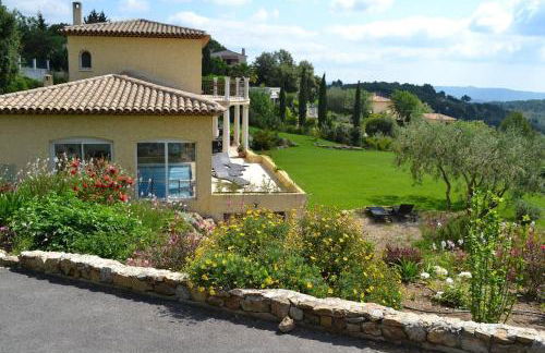 Villa Grasse vue mer exceptionnelle 8P piscine intérieure - Foto 15