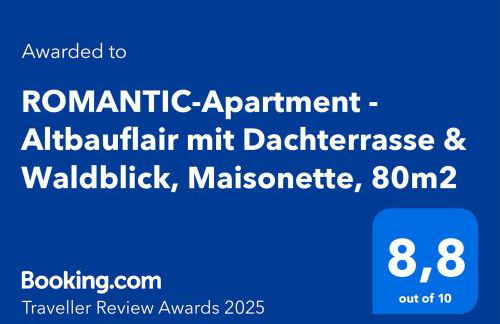 ROMANTIC-Apartment - Altbauflair mit Dachterrasse & Waldblick, Maisonette, 80m2 - Foto 7