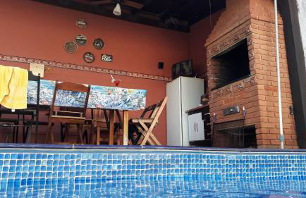 Casa 5 quartos ar cond piscina churrasqueira a 550 m da praia - Foto 32