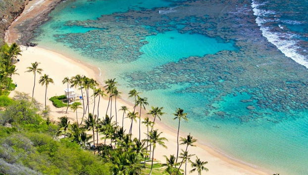 Vista aérea de la isla