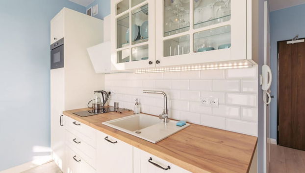 Holiday Apartment in Grzybowo - Foto 5, Eigene Küche