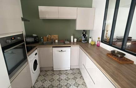 Climatisation, Parking privé, Maison plein pied proche gare, 1 chambre, capacité 4 - Foto 45