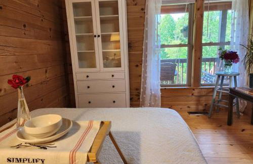 Solar powered log cabin with mountain views, 3acres - Foto 16