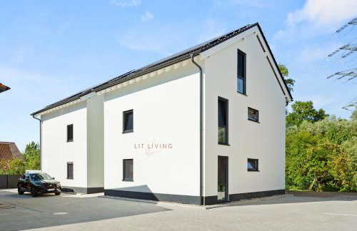 Lit Living Deluxe Apartments Wörth - Parking - Box Spring - BBQ - Balcony - Foto 3