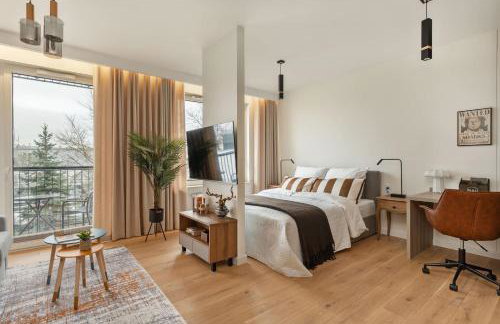 Stylish Studio in Ożarów Mazowiecki with Balcony by Noclegi Renters - Foto 3