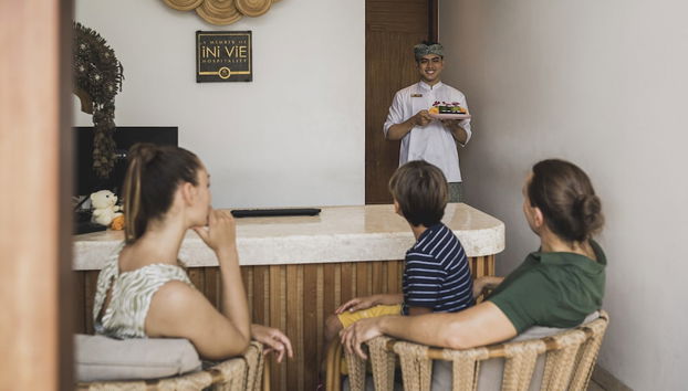 Zona de estar del vestíbulo