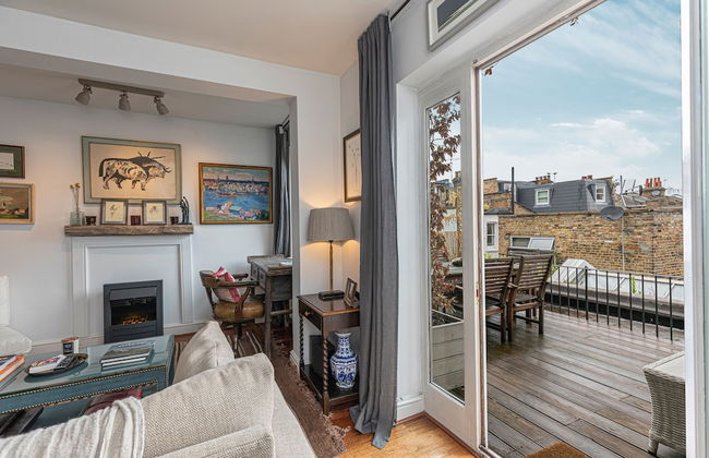 JOIVY Stylish 2-bed Flat w/ Terrace Near Battersea Park - Foto 16