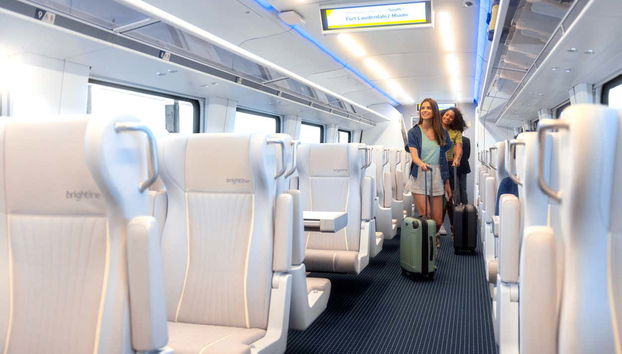 Procurando um assento no trem