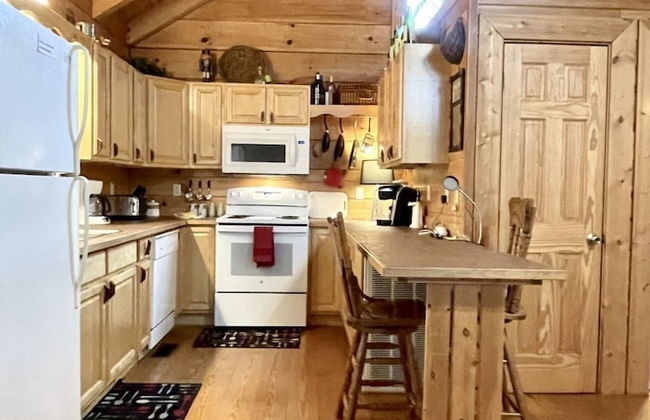 Romantic, pet friendly cabin with private hot tub, washer/dryer and full kitchen Studio Cabin by RedAwning - Foto 6