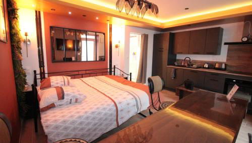 Luxury Studio, Rez de chaussée, Parking privé vidéo surveillance, Canapé haute qualité convertible couchage 2 personnes, Centre Ville proche, Restaurant, boulangerie 2 minutes à pied, Terrasse - 800mètre carré de terrain - Géré par Presta-Zen'Services - Foto 2