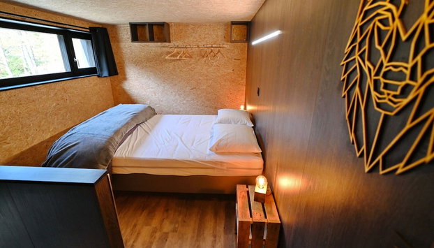 Ecological Holiday Home near Durbuy with Nordic Bath - Foto 5, Habitación